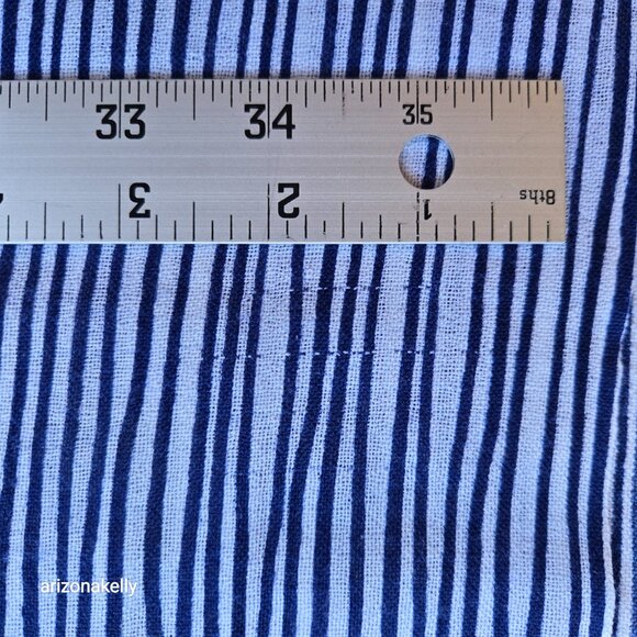 J. McLaughlin Wool Scarf Lightweight Blue Stripe - Picture 14 of 14